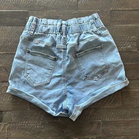 High Waisted Jean Shorts - Size 30 - Picture 3 of 7
